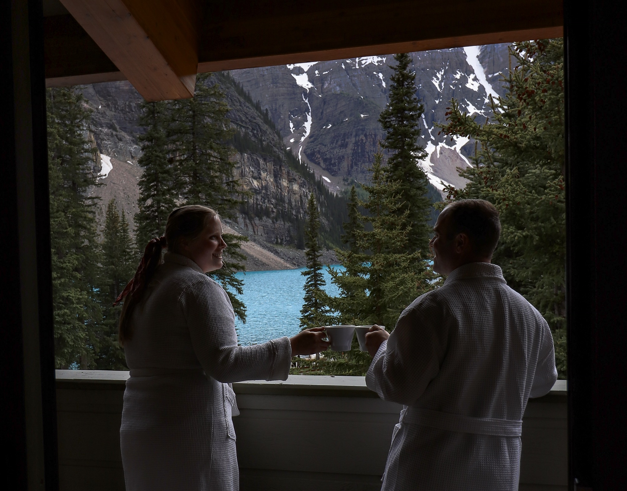 View from Moraine Lake Lodge room